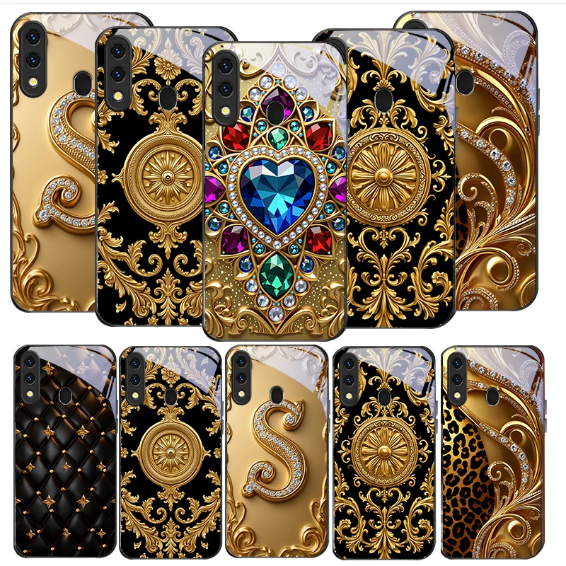 Secret Realm Blue Heart For Samsung Galaxy A30 A31 A32 A33 A34 A35 A42 A30s A20 A25 A26 A51 A56 A54 A72 A73 70 Glass Phone Case