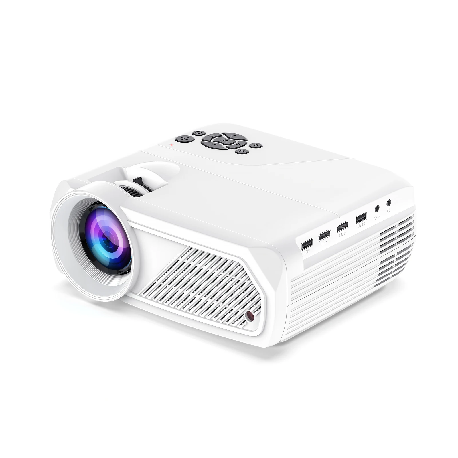 

1080P Smart Home Theater Projector H96Max PJ-X6 280 ANSI Lumens Support 4K Decoding Wifi 6 LCD Projector