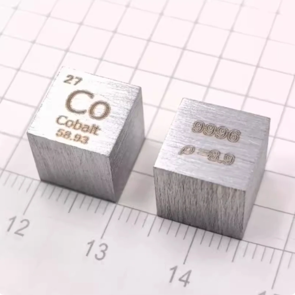 Metal Cobalt Cube Ornament Element Specimen Collection Chemistry Lab Teaching Model Science Enthusiast Decoration Gift