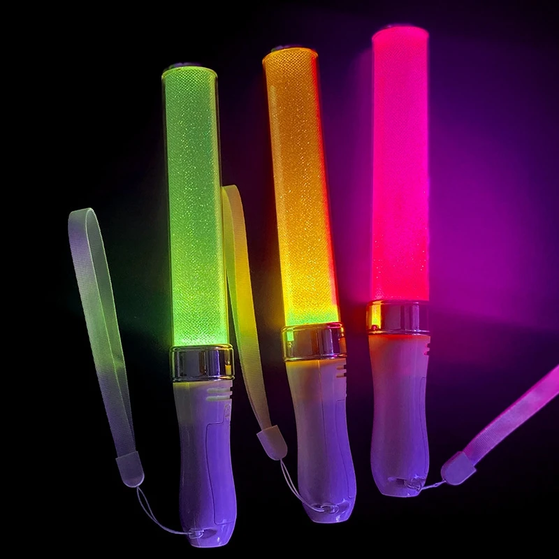 Color Changing Luminous Sticks Kpop Idol Concert Support Glowing Stick Fluorescent Idol Event Supplies Night Warning pole