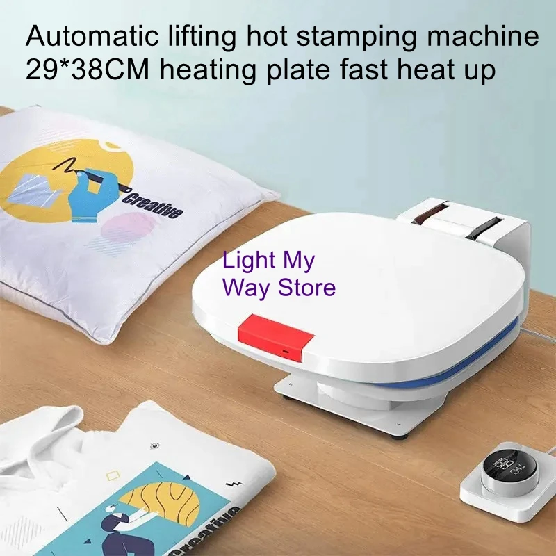 

Home small automatic lifting hot stamping machine flat plate heat sublimation machine t-shirt printing ironing machine