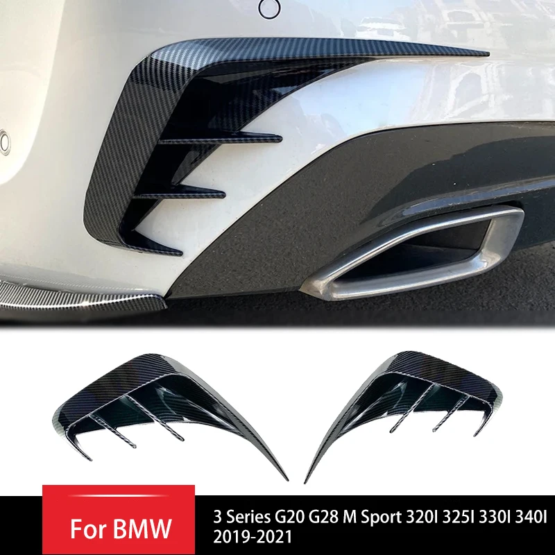 

Rear Bumper Lip Spoiler Side Air Vent Outlet Cover Trim for BMW 3 Series G20 G28 M Sport 320I 325I 330I 340I 2019-2021