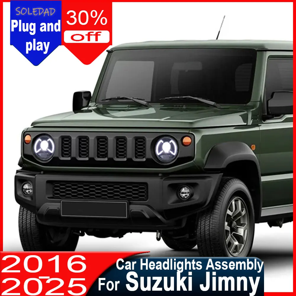 Car Headlight Assembly For SUZUKI Jimny 2016 2017  2018 2019 2020 2021 2022 2023 Front Head Lamp Turning Signal Headlights