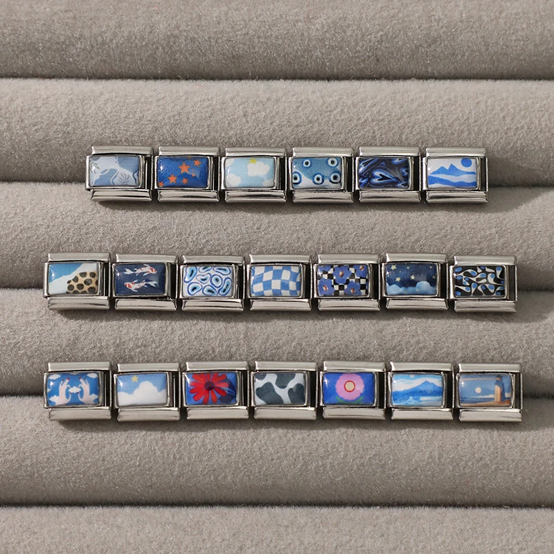 جديد جميل الحيوانات الأليفة القطط والكلاب وصلات سحرية إيطالية تناسب 9 مللي متر سوار الفولاذ المقاوم للصدأ النساء الرجال DIY بها بنفسك صنع المجوهرات #2