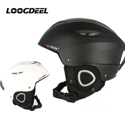 Loogdeel-casco de esquí profesional para hombre y mujer, protector de cabeza de PC + EPS, para patinaje, monopatín, Snowboard, deportes de nieve