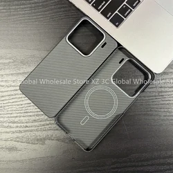 Carbon fiber phone case for Xiaomi 15 15 Pro case Real Kevlar aramid carbon Fiber case for Xiaomi 15 thin carbon magnetic Funda