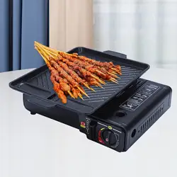 Aluminiowy koreański styl grillowanie Pan przenośny wielofunkcyjny prostokąt brytfanna Grill Pan do pieczenia smażenia