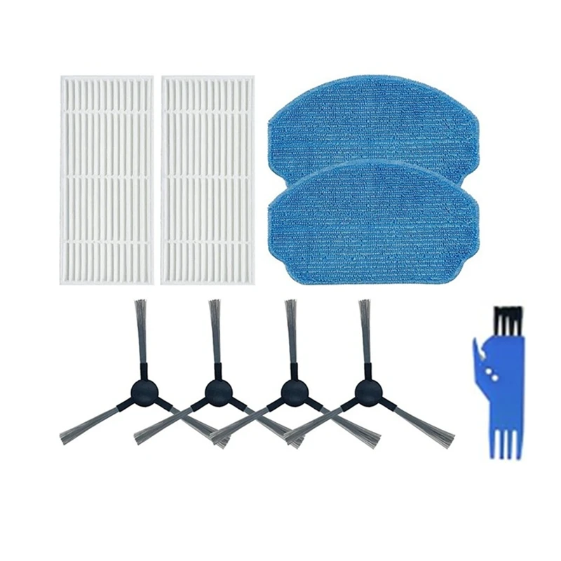 Y50A 9 Pcs Vacuum Cleaner Accessories Replacement Kits for MAMNV BR150/BR151 ZCWA ONSON, Side Brushes Filters Mop Cloths