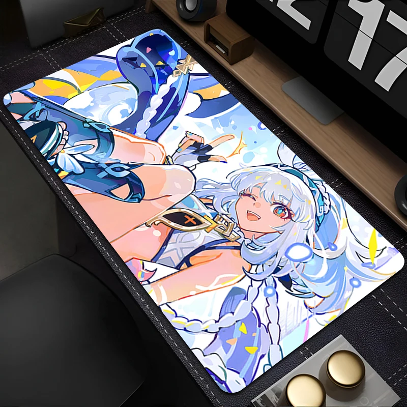 

Mousepad Laptop Office Cabinet Keyboard Pad PC G-genshin Impact Mualani Desk Mat Large HD Mouse Pad Non-slip Rubber Extended Pad