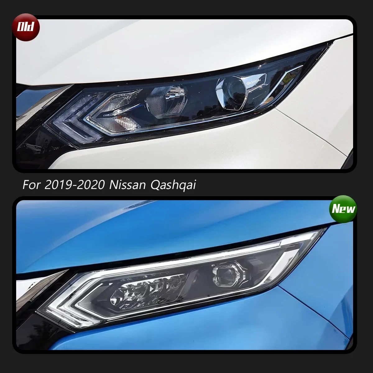 

TYPY New LED Headlight Upgrade Modified Full Head Lamp For Nissan Qashqai 2019-2020 Turn Signals Daytime Running Lights