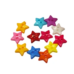 12mm Plastic Buttons Scrapbook Star 2-Holes decorate sewing supplies vintage buttons diy buttons for clothing craft supplies