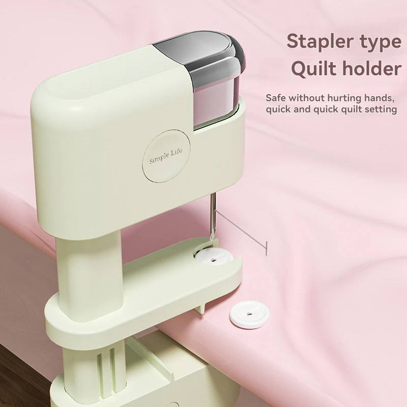 Bed Sheet Fixing Tool Household Quilt Bed Sheet Holder Bed Cover Fixing Anti Running Safe Needle Free Detachable Stapler Type