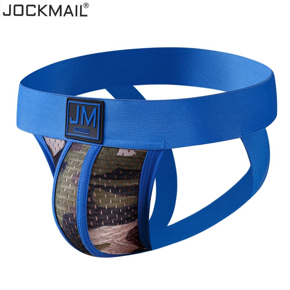 JOCKMAIL Men\'s Jockstraps Athletic Supporters Camouflage Mesh Work Out Men Underwear,Athletic Supporter Sexy Gay Men Underwear