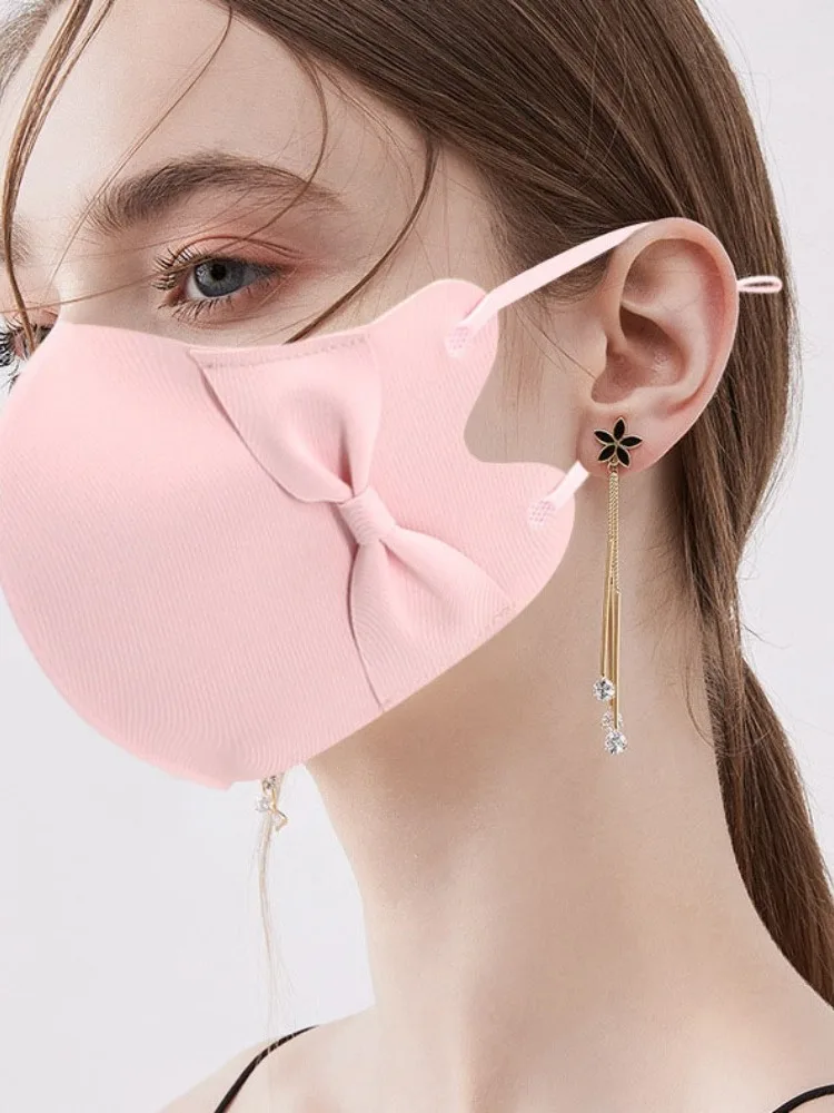 AliExpress Fashion Breathable Ice Silk Mask Anti-UV Traceless Riding Face Mask Sunscreen Mask Unisex