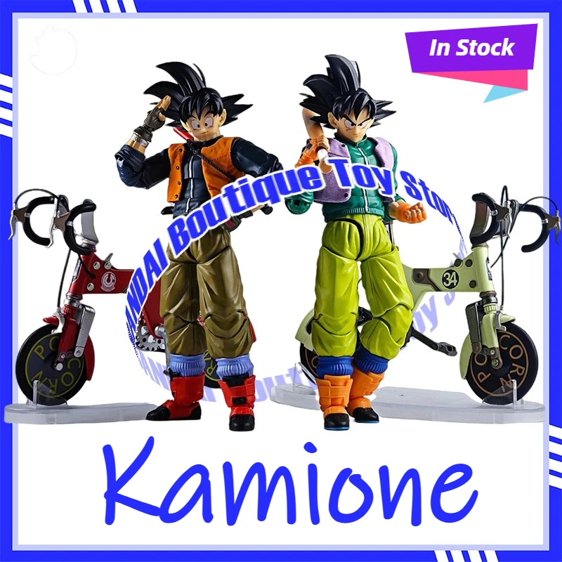 In Stock Tonsenarttoys Kamione 01A 01B Dragon Ball SHF Fly Page Son Goku Ride Bike Gogeta Anime Action Figures Toys Models