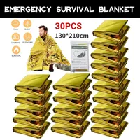 1/5/10/20/30Pcs Outdoor Emergency Gold-Sliver Survival Blanket Waterproof First Aid Rescue Curtain Foil Thermal Military Blanket