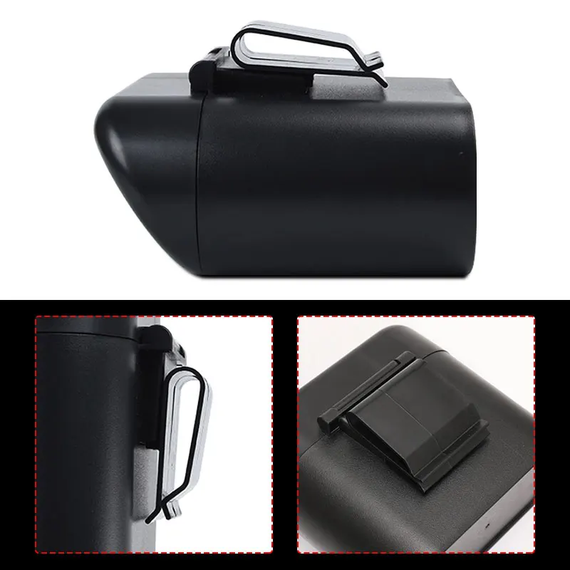 Car Trash Bin Hanging Vehicle Garbage Dust Case Storage Box Plastic Pressing Square Trash Can Type Auto Car Interior Accessories