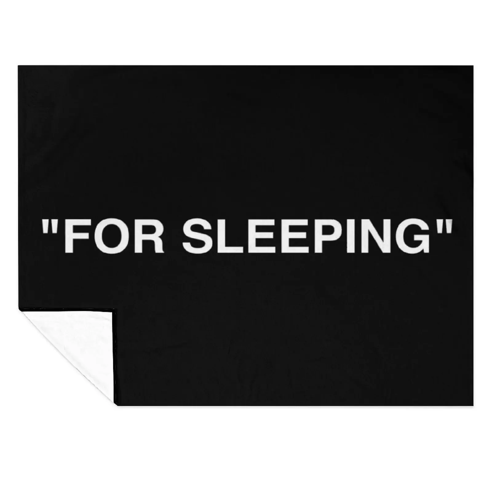 

FOR SLEEPING LOGO - WHITE Throw Blanket Soft Plaid Bed Fashionable For Sofa Thin Luxury Designer Blankets