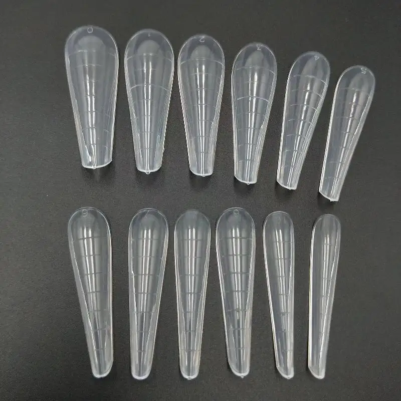 240pcs Sandwich Nail Forms 15 Size Oval Extension Dual Form No Paper Forms Needed For Easy Nail Extensions