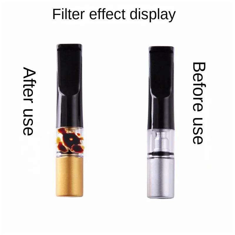 For 6mm 8mm Recyclable Cigarette Holder Portable Washable Tobacco Filter Tar Filtration Acrylic Smoke Mouthpiece Smoking Gadgets