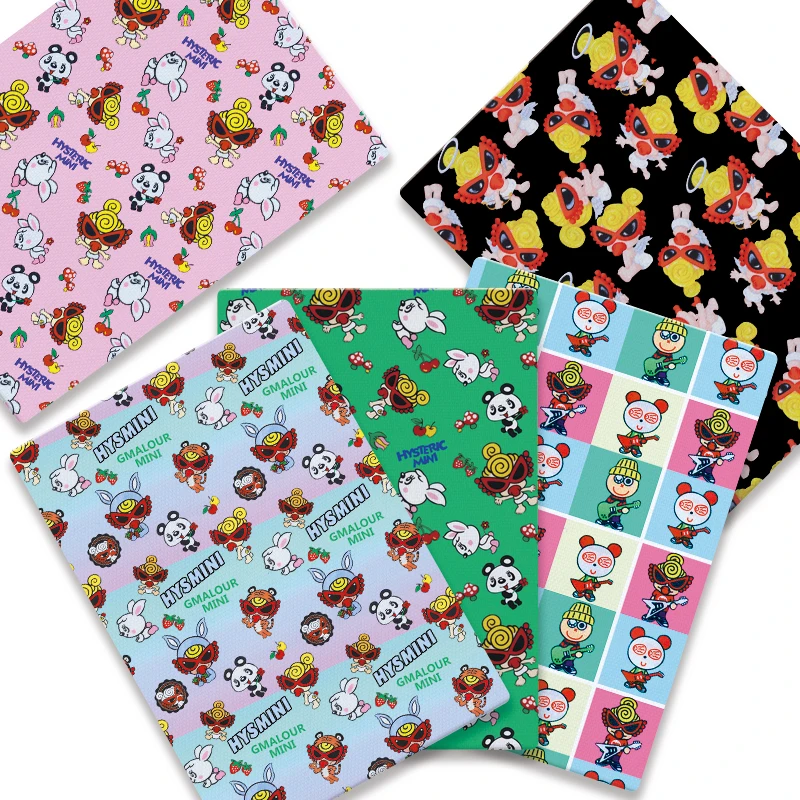 

Classic cartoon DIY cotton fabric polyester cotton hand sewn and patchwork quilted baby dress curtain dresshome printing popular