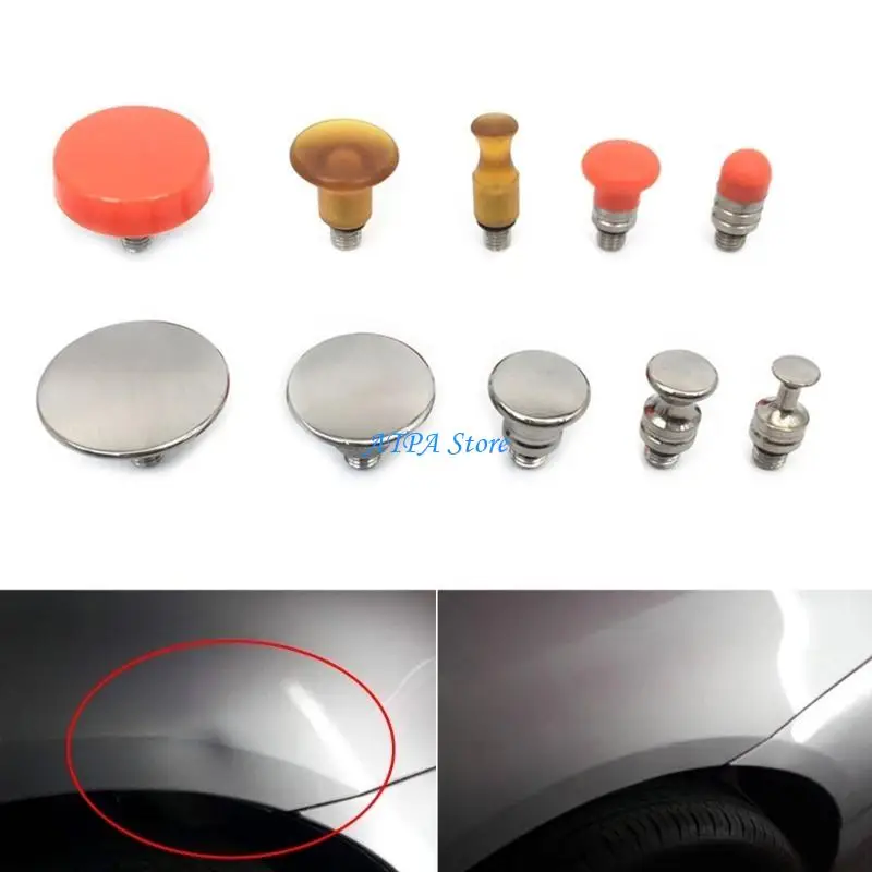 

U13C Car Body Dent Removal Tool Tappers Hammers Tap Down Pen Head Interchangeable TPU Tip Fit for Automotive Efficient Repair