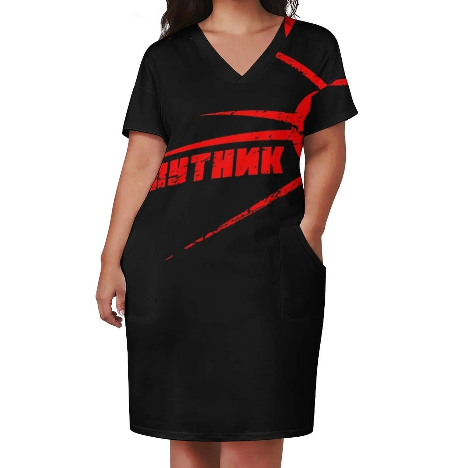 SPUTNIK camiseta esencial vestido suelto con bolsillos vestidos de mujer ropa de mujer vestido de fiesta