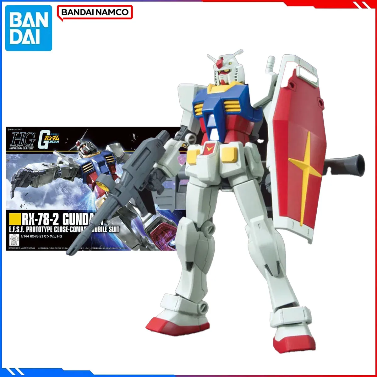 

Подлинная оригинальная фигурка Bandai Gundam, наборы моделей HGUC 1/144, аниме-фигурки RX-78-2 Gundam 35th, экшн-модель, рождественские игрушки, подарок