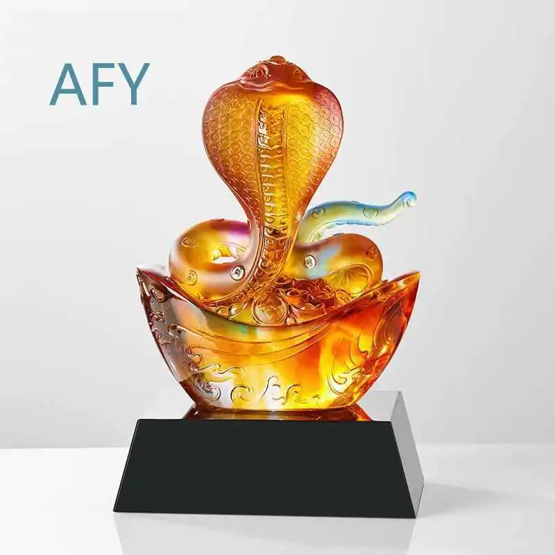 2025 Year of the Snake Glazed Yuanbao Snake Mascot Ornament for New Year Decorations for Chinese Lunar Calendar Celebrations
