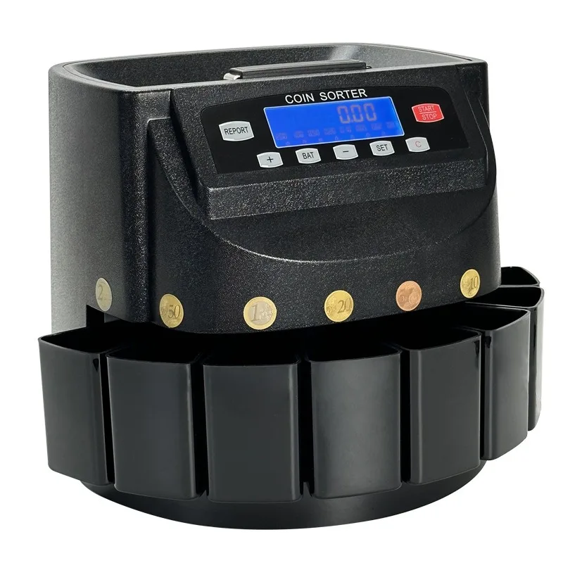 Coin Sorter, Multinational Coin Counting Machine, Foreign Currency Counting Machine