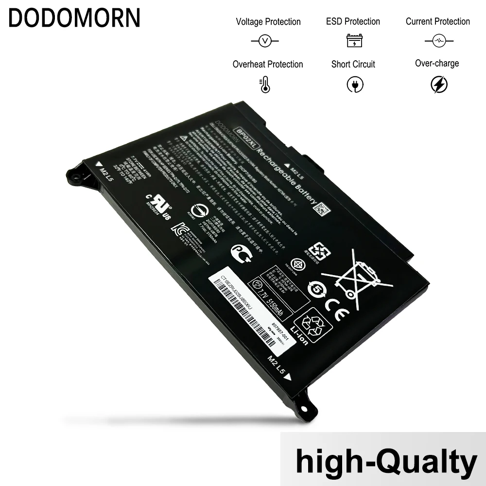 New BP02XL Laptop Battery For HP Pavilion 15-AU038TX 15-AU097TX 15-AU093TX 15-AU040TX 15-AU037TX 15-AU136TX 15-AU010WM 41Wh