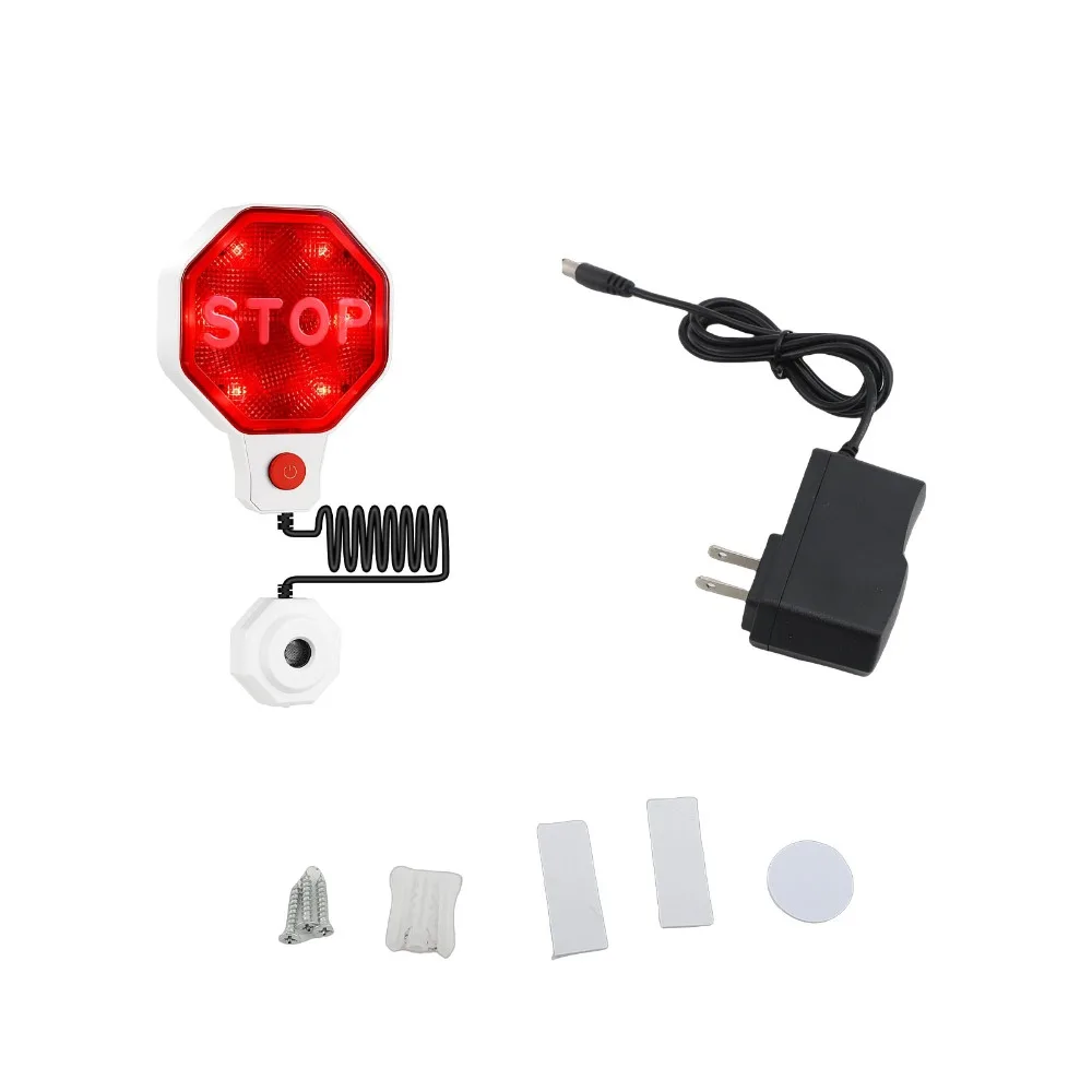 Ultrasonic Technology Ultrasonic Parking Assistant Prompt Sound Alert Flashing LED Indicators Car Stop Indicator White