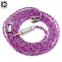 KBEAR Glory 4 Core 6N Single Crystal Copper Upgraded Earphone Cable 2PIN/MMCX/QDC/TFZ Earbuds Connector for KS1 KS2 LARK KZ IEMS