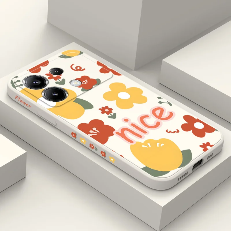 

Yellow Blossom Phone Case For Xiaomi Poco X6 F6 M6 M5 M5S F5 X5 F4 X4 M4 F3 M3 X3 Pro 4G 5G GT Silicone Cover