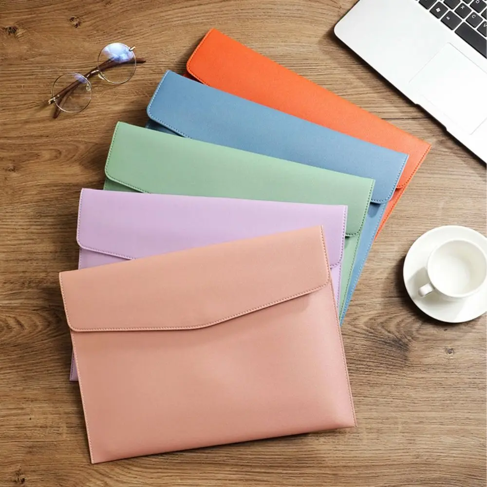 

Portable Waterproof Leather a4 Document Bag Business Storage Bag File Folder Thickened Large Capacity Document Bag Office