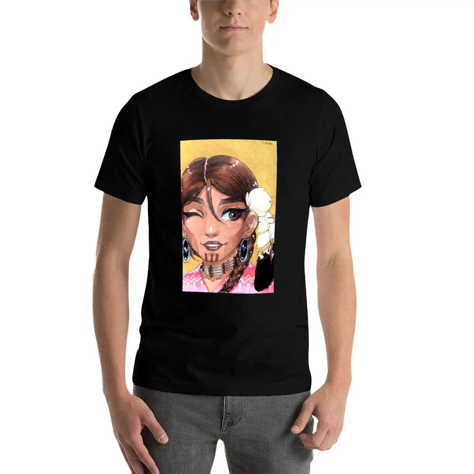 

Lakota Smile Shirt T-Shirt man t shirt cotton printed t shirts for man funny t shirts man T-Shirt