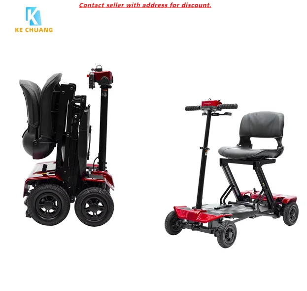 

Upgrade Scooter Foldable Lightweight 4 Wheel Mobility Scooter Brushless Light Weight Travel Portable Electric Scooter