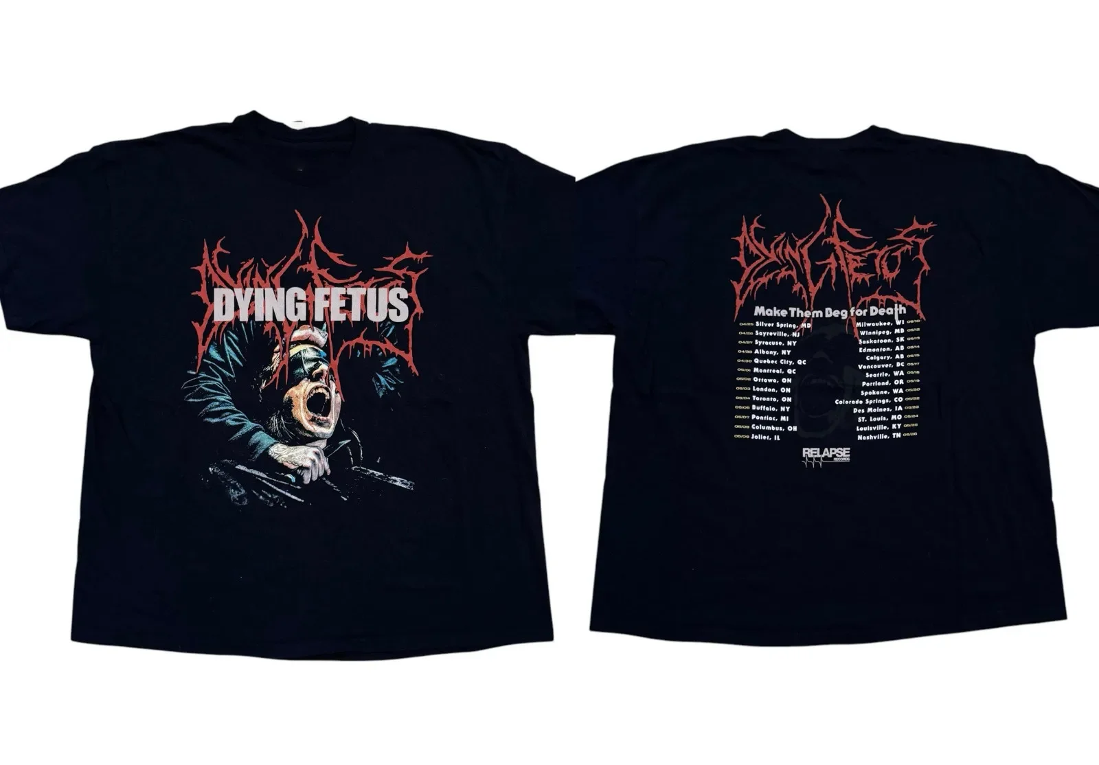 Dying Fetus Band Make Them Beg For Death T-shirt S to 5XL 2F1130