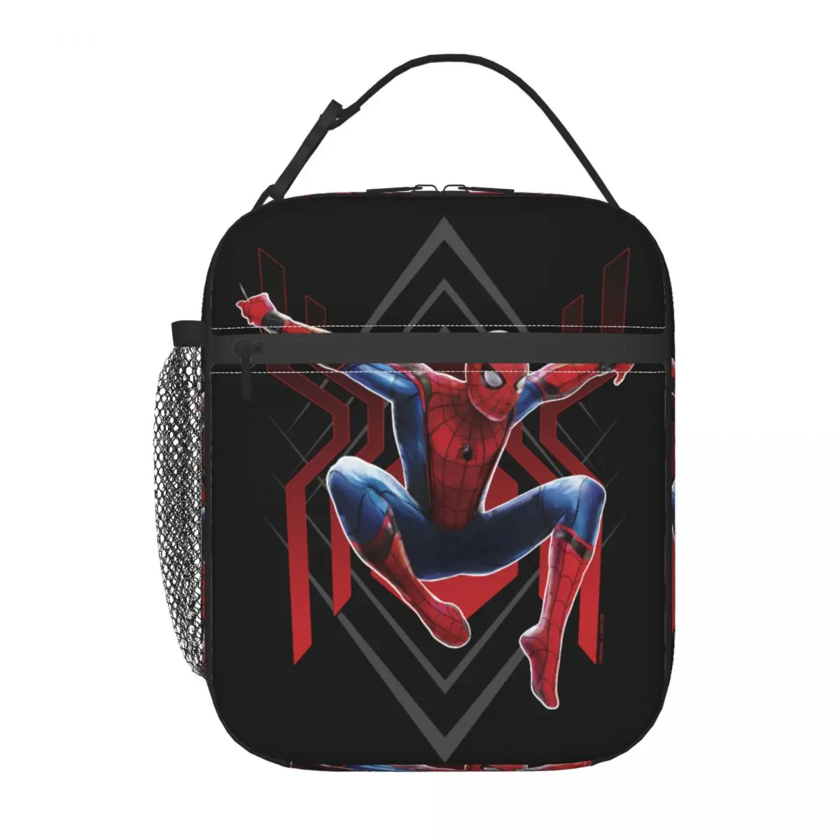 Custom Spiderman Spider Jump Lunch Bag Men Women Cooler Thermal Insulated Lunch Boxes for Kids School Children