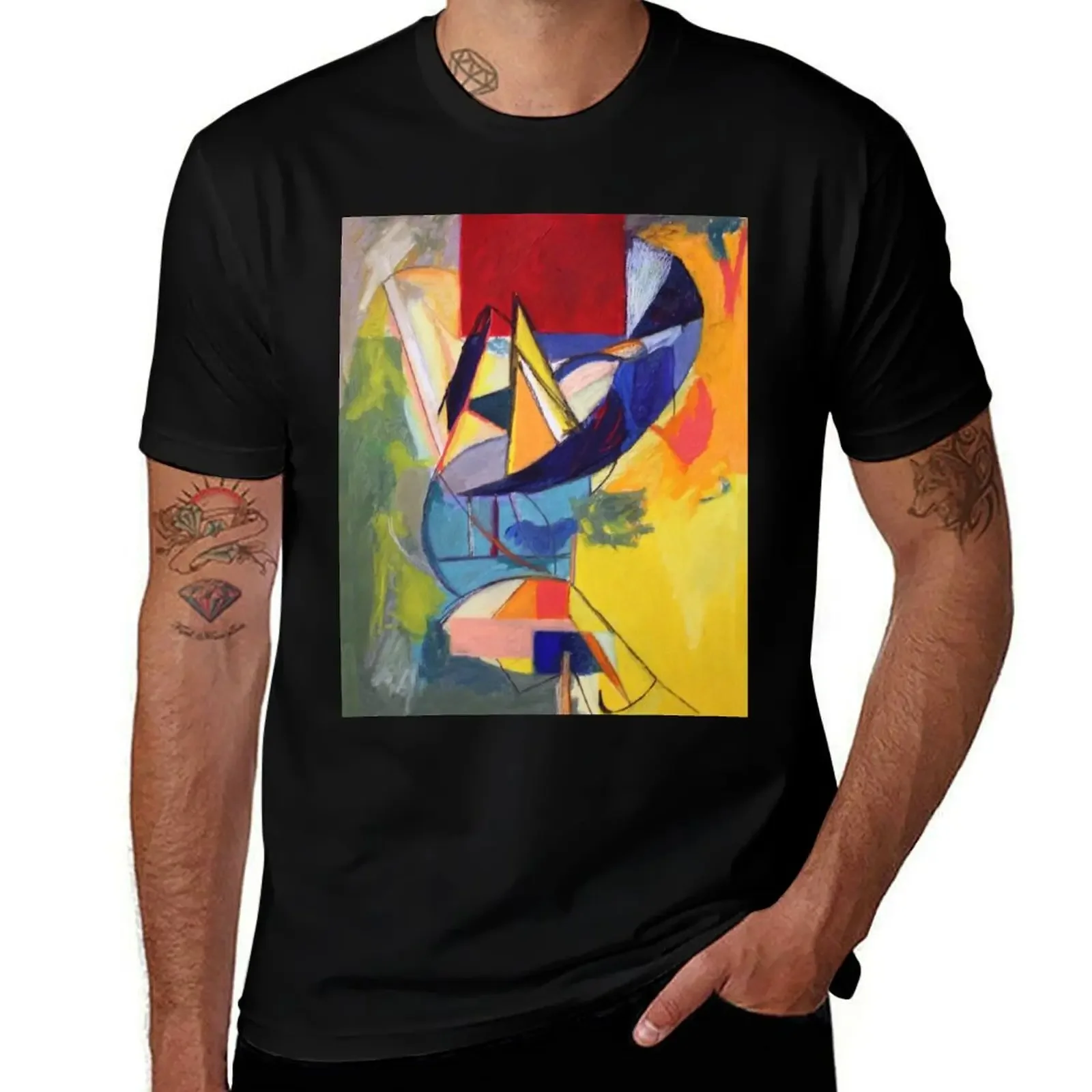 Tanyard Park - Original Oil Painting T-Shirt funny costumes Anime t-shirt anime tshirt men clothes