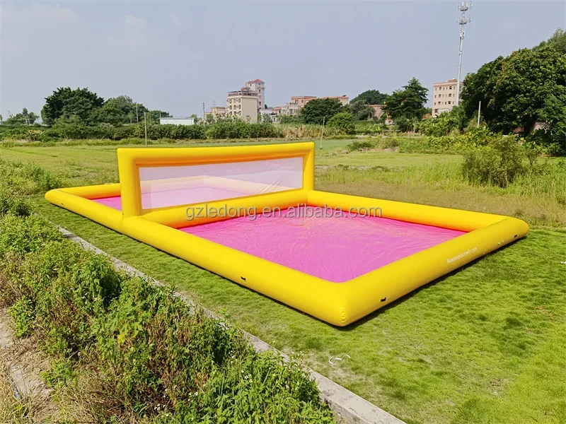 Custom Commercial Grade Inflatable Water Volleyball Court Inflatable Volleyball Court Pool Sport Game