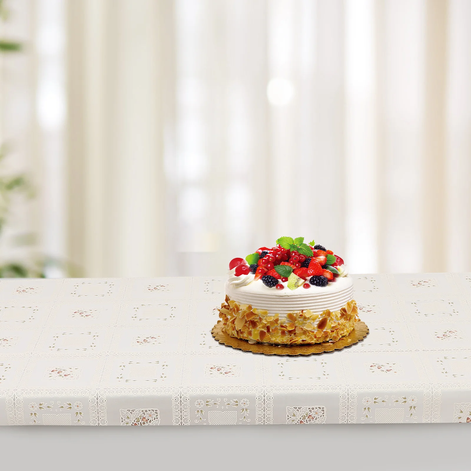 

PVC Tablecloth Waterproof Oil-Proof Stain-Resistant Heat-Resistant Table Cloth for Kitchen Dining Room Table Protection