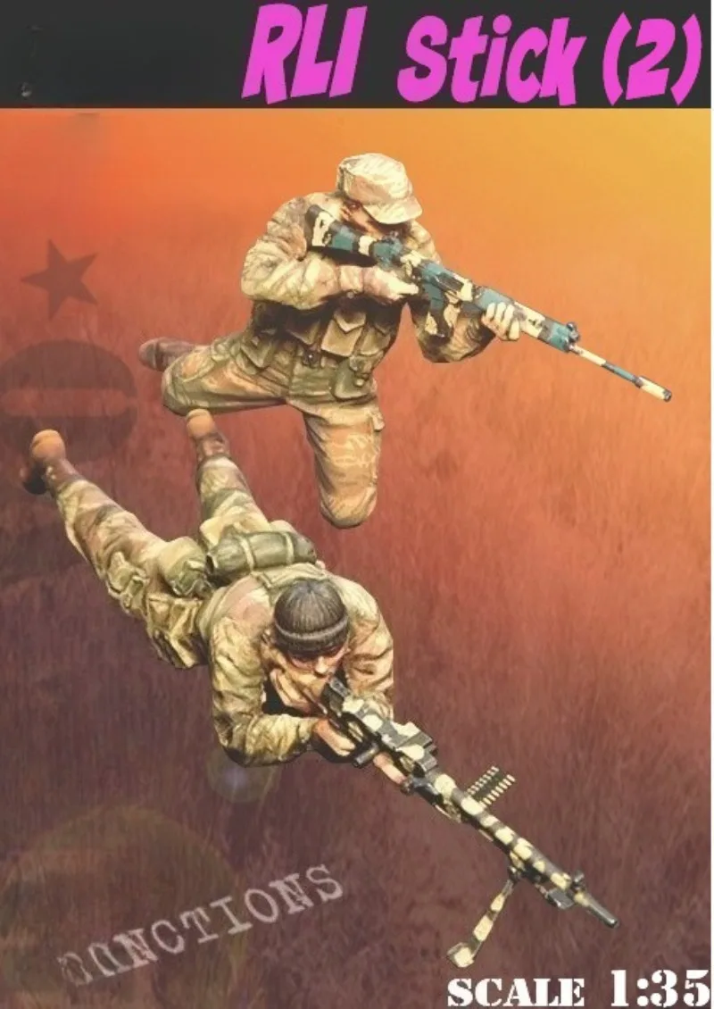 1/35 Maßstab Resin-Figur, Druckguss-Modellbausatz, Historisches Militär-Hobby, Zoombies Spezialsoldaten 2, Unmontiert und Unbemalt