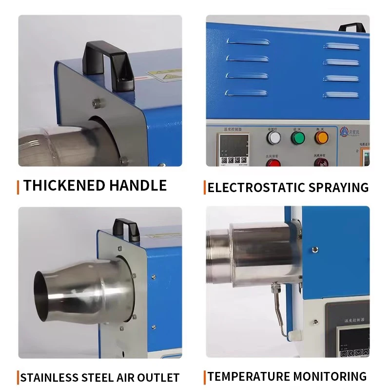 

Hot Air Blower High Power Electric Hot Air Blower Food Drying Heating Cycle High Pressure Hot Air Blower For Industrial Use