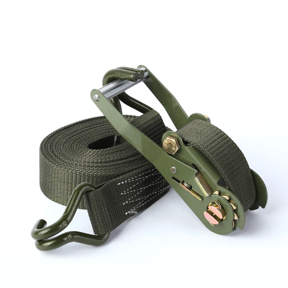 

Truck Tensioner Strap Cargo Tie Down Ratchet Strong Polyester Hooks Vehicle Motorcycle ATV Bicycle Store Trunk Car