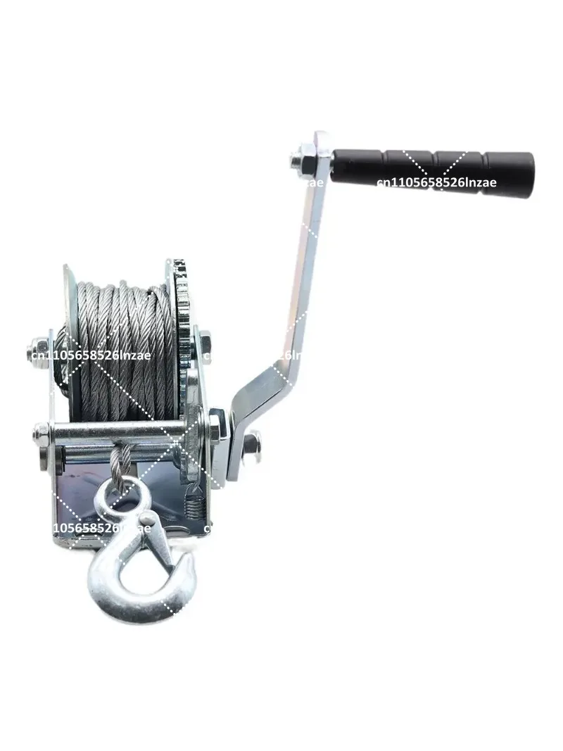 Heavy Duty Manual Winch 600-3000 lbs Capacity Wire Rope Traction Hoist for Lifting and Pulling
