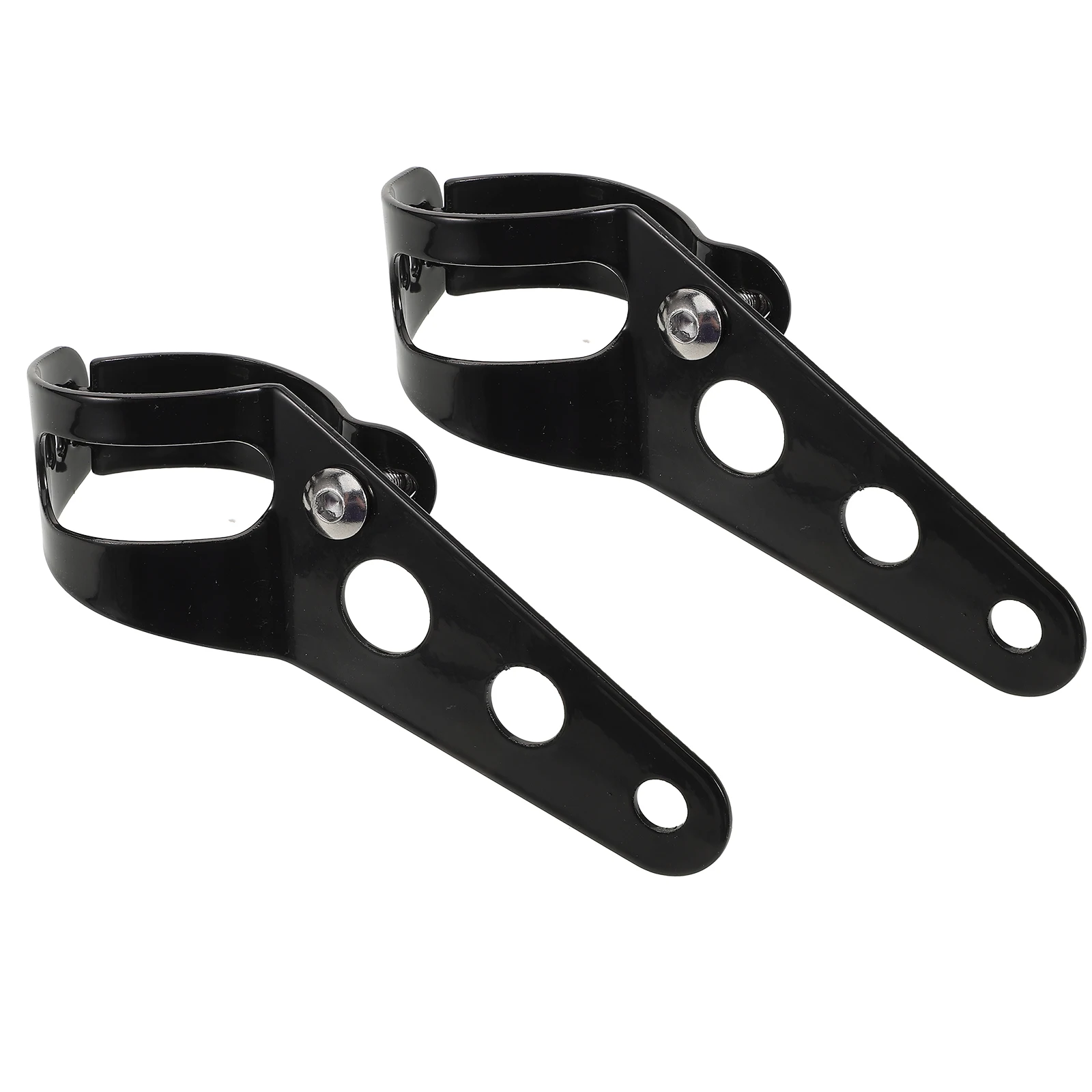 

2 Pcs Motorcycle Headlight Bracket Mounting Motorbike LED Lamp Holder for Black