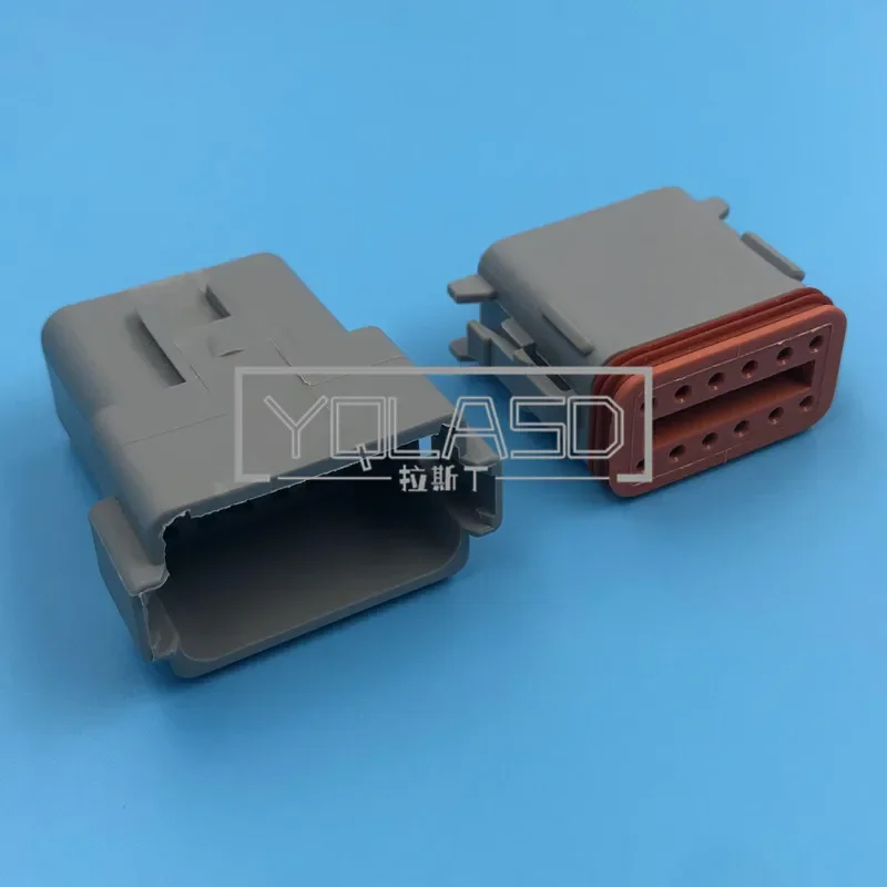 

1 комплект, 12-контактный DT06-12S DT06-12P, серая розетка серии DT, автомобильная вилка переменного тока в сборе, водонепроницаемый разъем электрической проводки для Deutsch