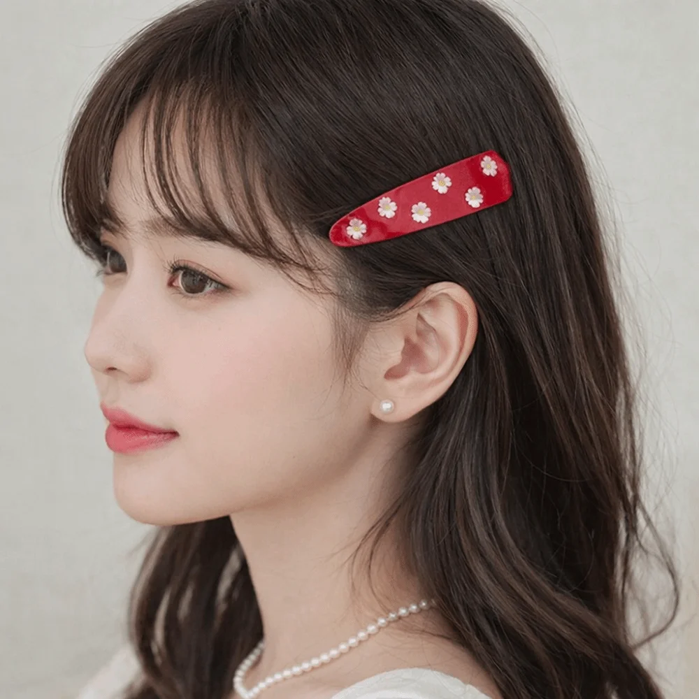 

Fashion Vintage Flower Hair Clip Elegant Colorful Sweet Barrettes Retro Trendy Cute Duckbill Clip Headwear