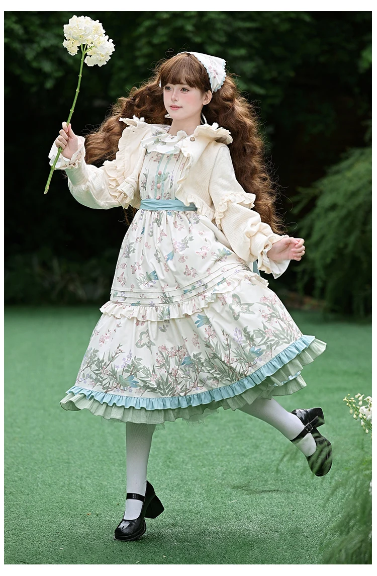 Original Mori Girl Cla Lolita Long Dress Spring and Autumn New Women's Slimming French Elegant Dress Princess Tea Party Dresses